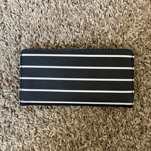 Black and white Striped Wallet